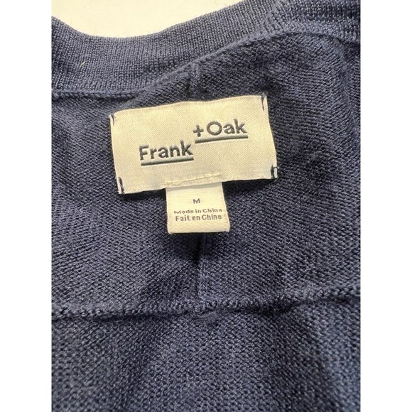 Frank & Oak - The Merino 100% Wool Cardigan in Navy S - Picture 6 of 9